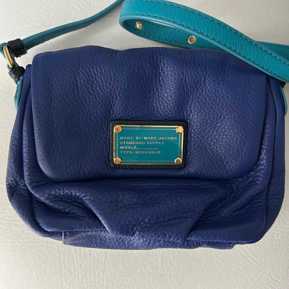 Marc by Marc Jacobs Teal and Blue Crossbody Bag